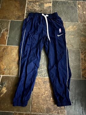 Nike/NBA 75th Anniversary Navy Trackpants with White Piping